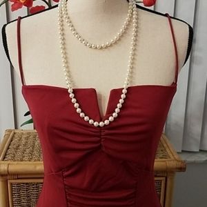 Nicole Miller cocktail dress, Burgundy, Size M